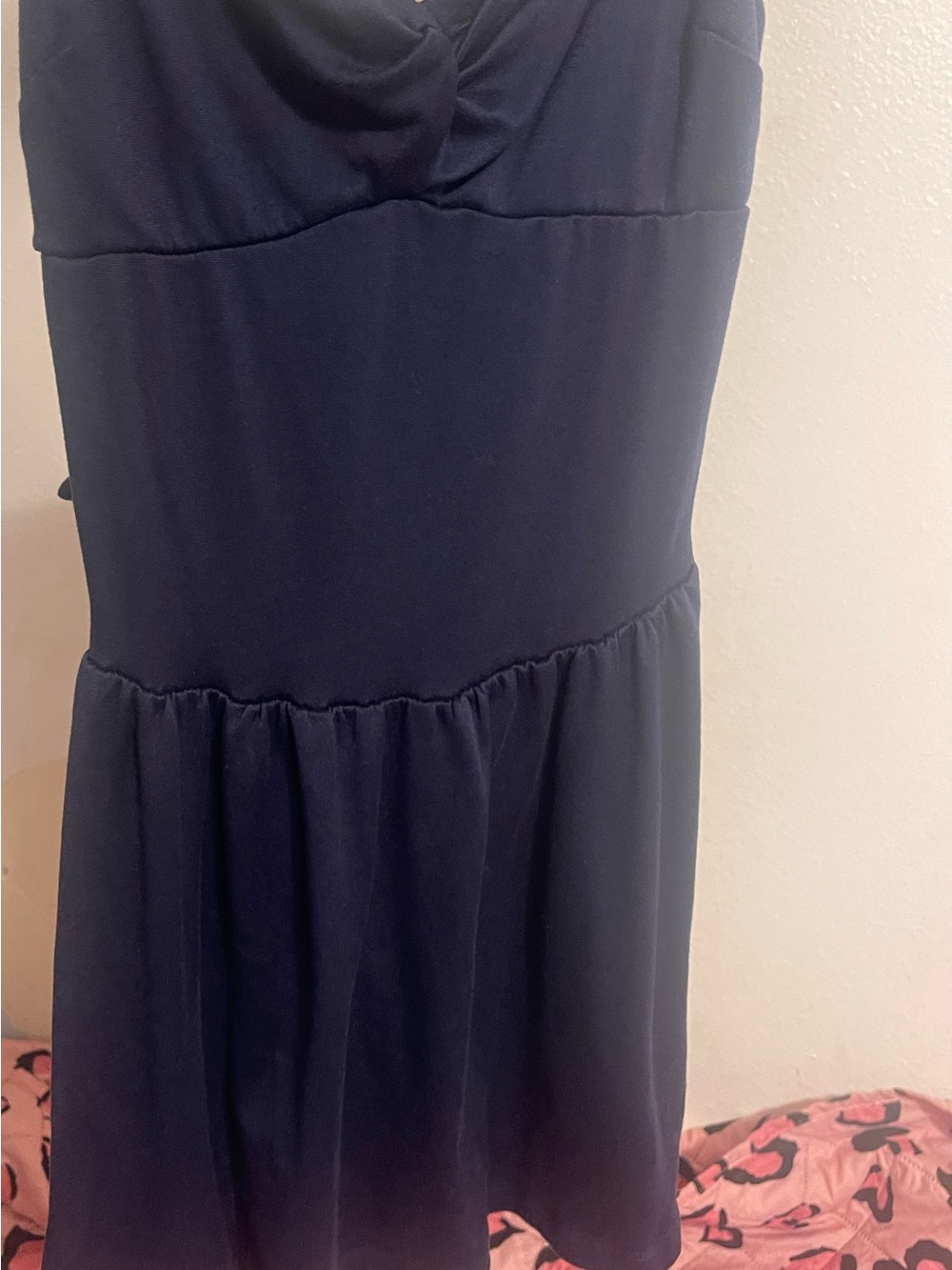 LOFT Navy Sleeveless Mini Dress